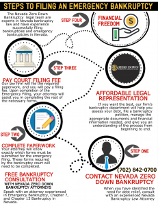 Nevada emergency bankruptcy infographic